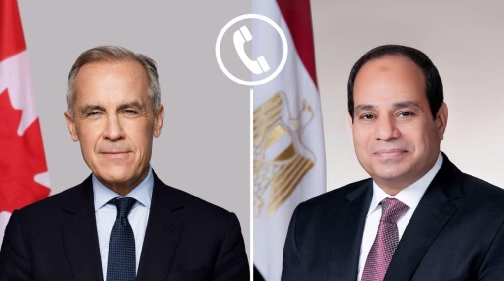 الرئيس السيسي ورئيس الوزراء الكندي، مارك كارني