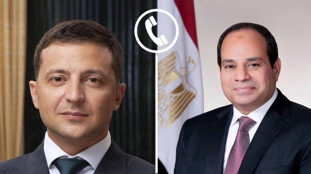 الرئيس السيسي ونظيره الأوكراني