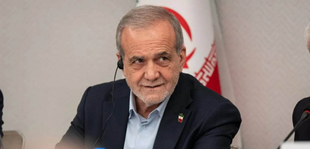 الرئيس الإيراني، مسعود بزشكيان