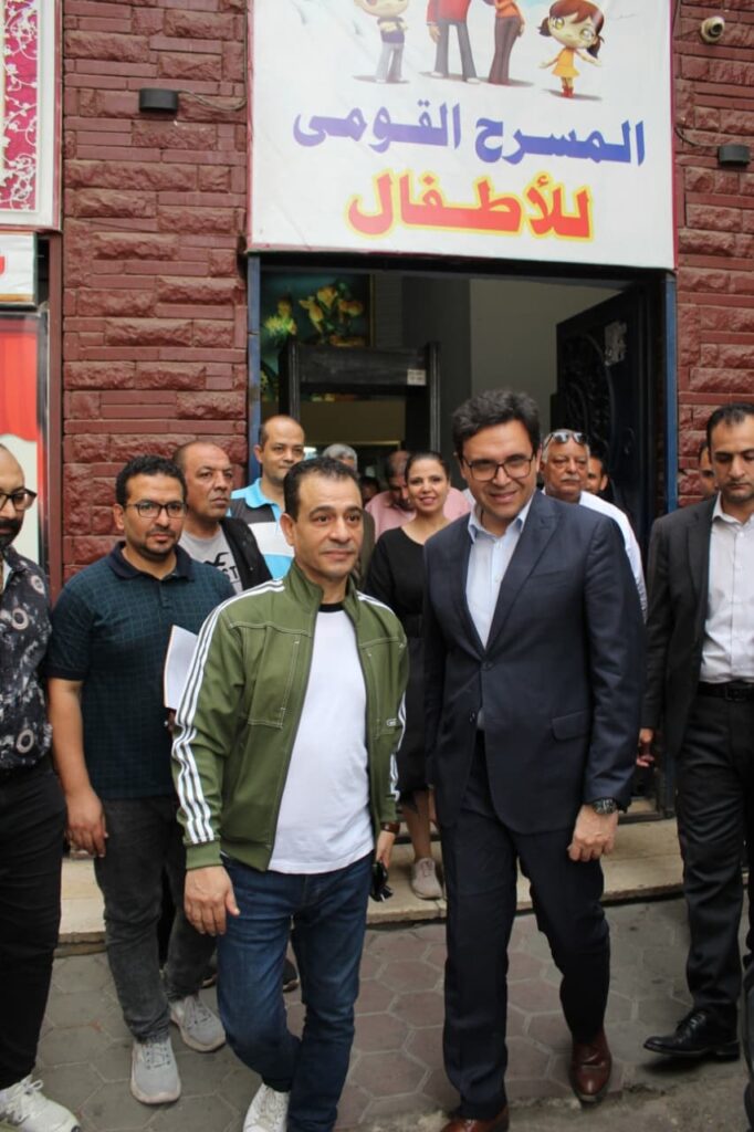 وزير الثقافة يتفقد المسرح القومي للطفل ويوجه بتطوير العروض وتعزيز الوعي الثقافي للنشء