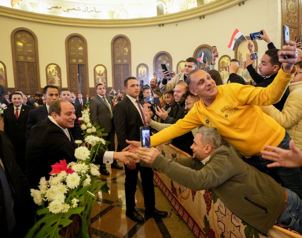 النص الكامل لكلمة الرئيس السيسي في قداس عيد الميلاد (صور)