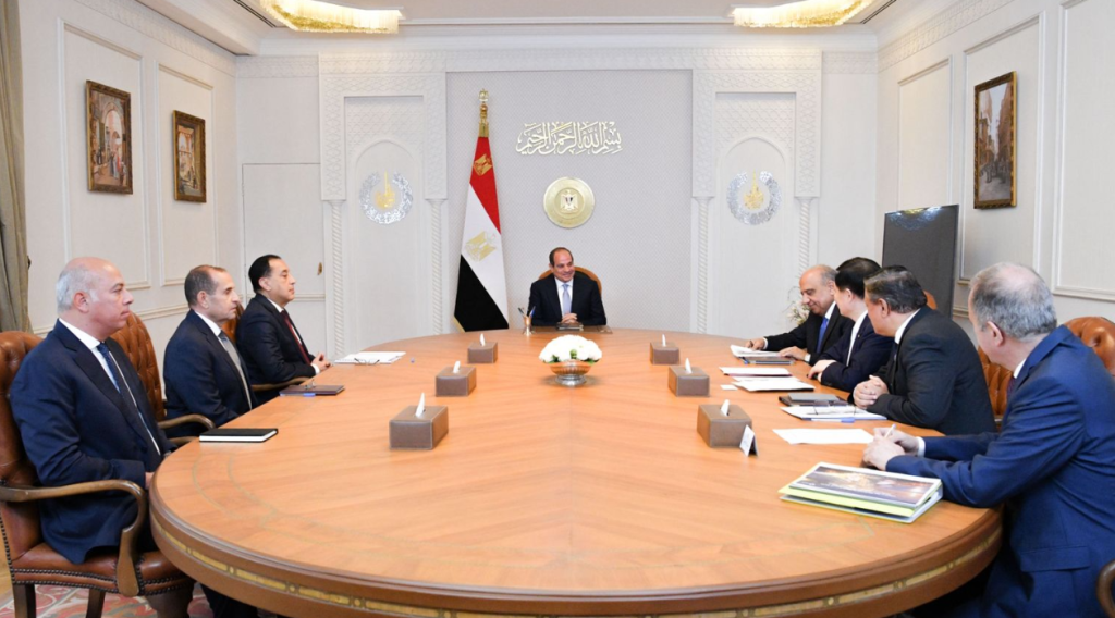 الرئيس السيسي يبحث مع رئيس «GCL» الصينية توطين صناعة الطاقة المتجددة في مصر